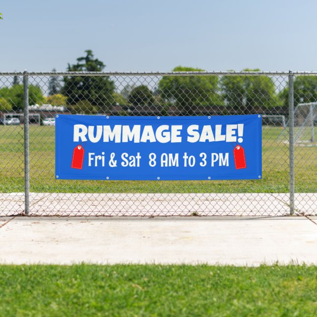 Custom Rummage Sale Banner (Insitu)