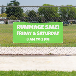 Custom Rummage Sale Banner