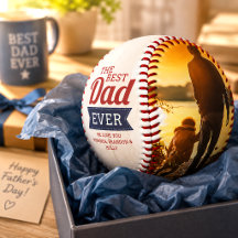 Custom Rustic Best Dad Ever Father`s Day Photo