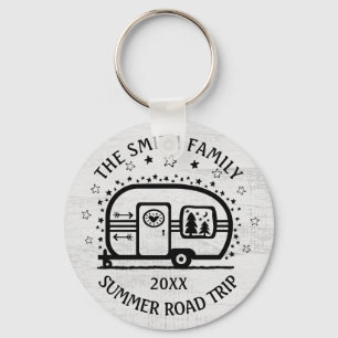 Custom Rustic Camping Camper Trailer Rv Lifestyle Key Ring
