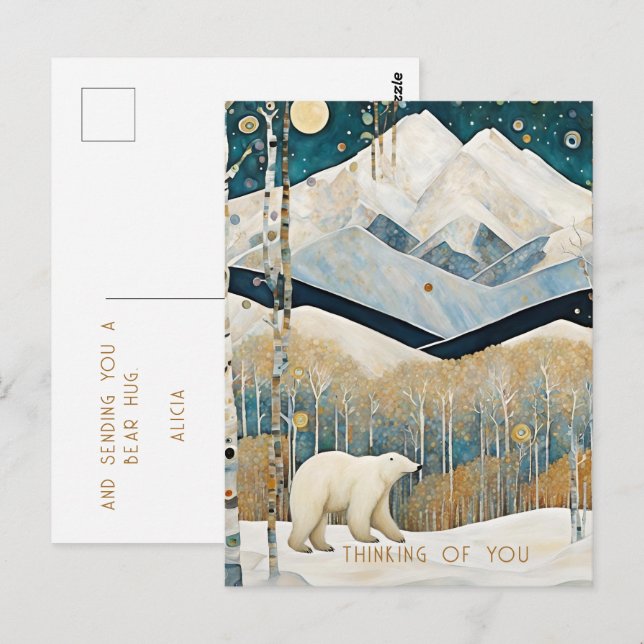 Custom Rustic Thinking of You Postcard (Front/Back)