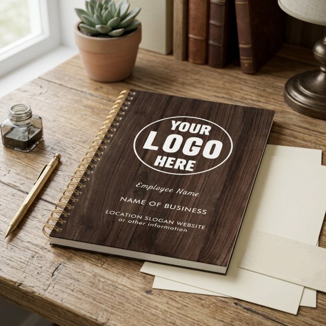 Custom Rustic Wood Business Name Logo  Planner (Creator Uploaded)
