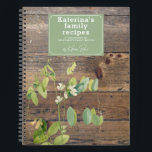 Custom Rustic Wood Kitchen Pees Family Recipe Notebook<br><div class="desc">A simple minimalist rustic wood background and white script text recipe cookbook with watercolor pees binder that can be customised to your name and volume number. An ideal gift for food lovers, bridal shower, foodies, cooks, chefs etc. Keep your family recipes, baking recipes, mum's recipes or favourite cooking recipes all...</div>