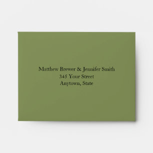 Custom Sage Green Celtic Knot Envelope w/ Address