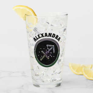 Custom Sagittarius Glass