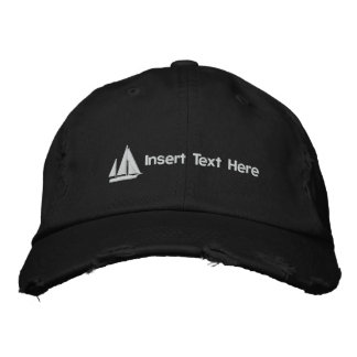 Custom Sailboat Embroidered Hat