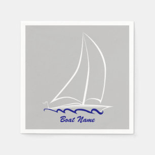 Custom Sailboat Napkins