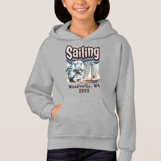 Custom Sailing Lover Sailor Location Date Name (Front)