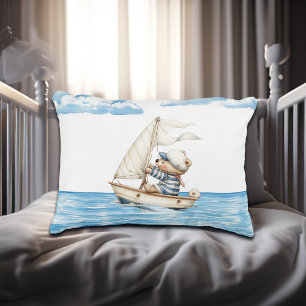 Custom Sailor Teddy Bear Decorative Cushion