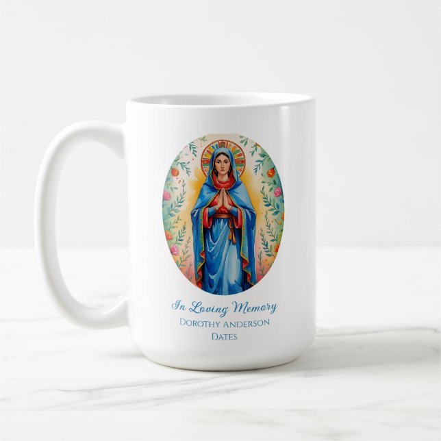 Custom Saint Mary Memorial Coffee Cups (Left)