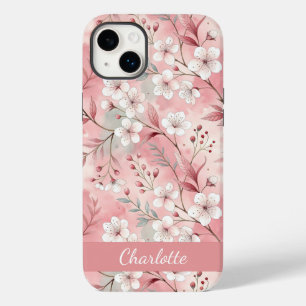 Custom Sakura Flower Pattern Pink  Case-Mate iPhone 14 Plus Case