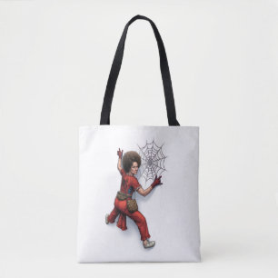 Custom Sally O'Malley Spider-Man Superhero Fan Des Tote Bag