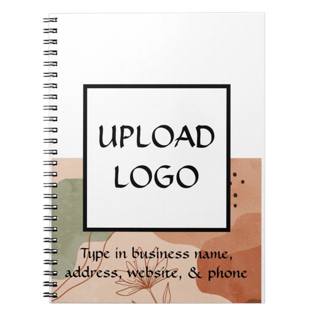 Custom Salon Logo Notebook for Hair Stylist, Nail (Front)