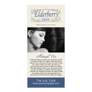 Custom Salon Menu Rack Card