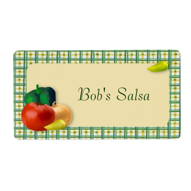Custom Salsa Label (Front)