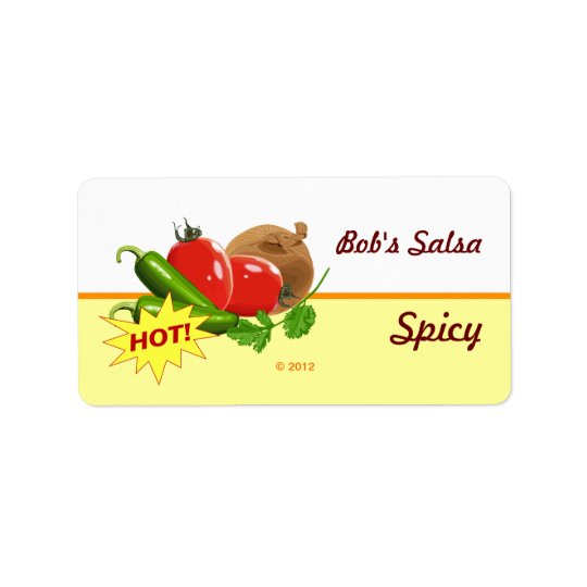 Custom Salsa Labels