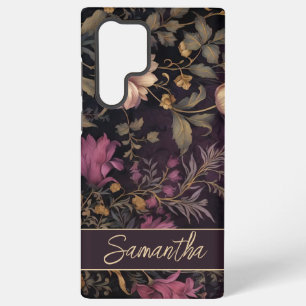 Custom samsung phone case with flower pattern