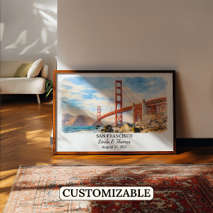 Custom San Francisco Wall Art, California Poster