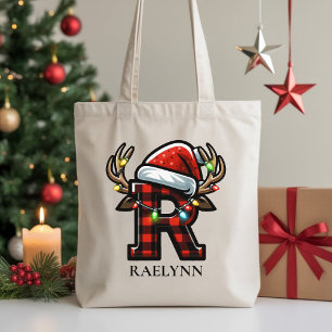 Custom Santa Christmas Tote Bag Gift for Her & Mum