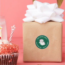 Custom Santa Claus Christmas Address Label