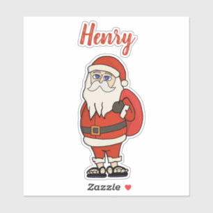 Custom Santa Claus Christmas Flip Flops