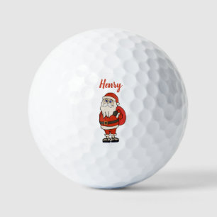 Custom Santa Claus Christmas Flip Flops Golf Balls