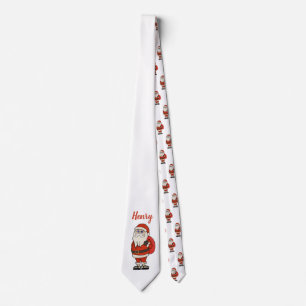 Custom Santa Claus Christmas Flip Flops Tie