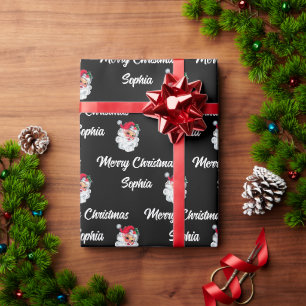 Custom Santa Claus Name Gift Wrap
