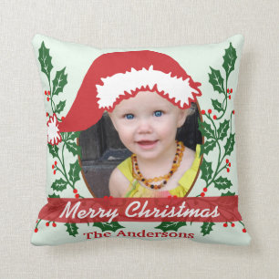 Custom Santa Hat to Personalise Cushion