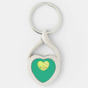 Custom Santa Heart Keychain – Beautiful Christmas