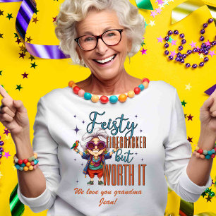 Custom Sassy Grandma Granny Sentiment Name T-Shirt