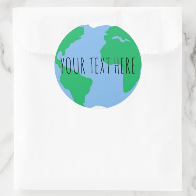 Custom Save planet earth day stickers (Bag)