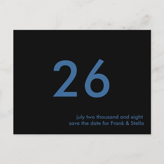 Custom Save the Date Announcement Postcard (Front)