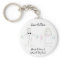 Custom Save the Date Keychain- Cartoon Couple