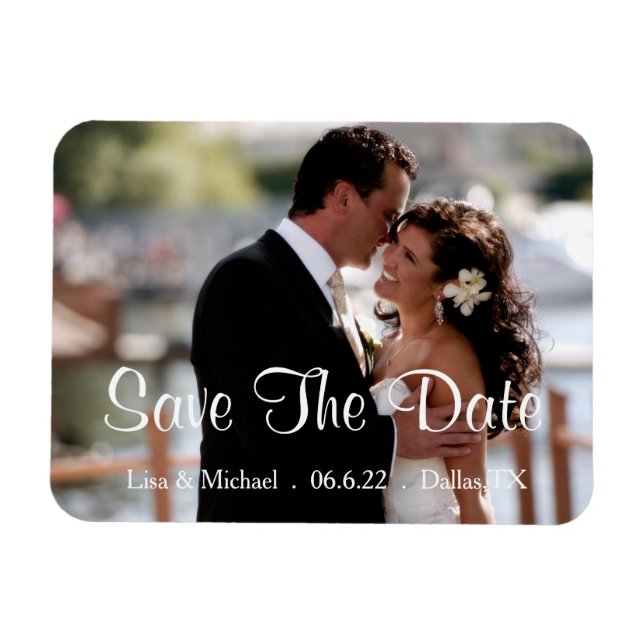 Custom Save The Date Magnet (Horizontal)