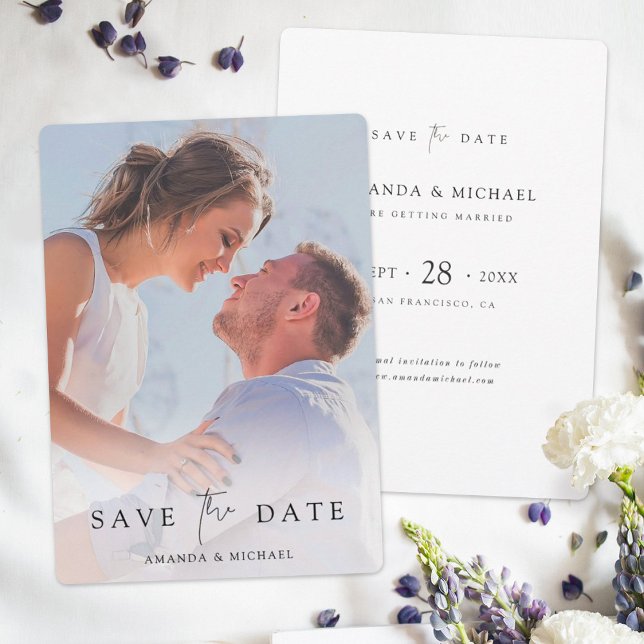Custom Save the Date Wedding Template with Photo (Creator Uploaded)