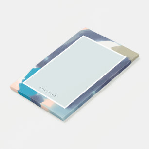 Custom Saying Brush Stroke Multi Colour Notepad