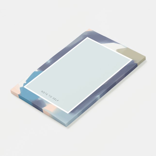 Custom Saying Brush Stroke Multi Colour Notepad (Angled)