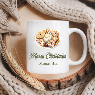 Custom Scandinavian Holiday Mug with Name
