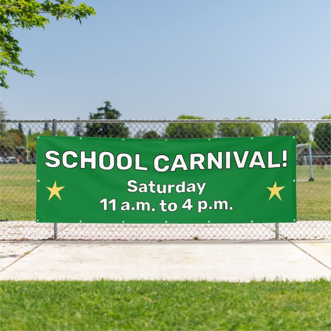 Custom School Carnival Banner (Insitu)