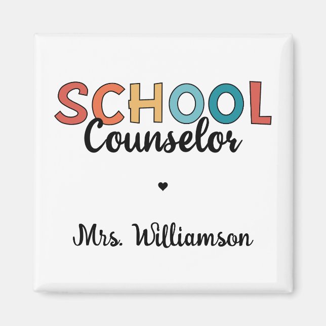 Custom School Counsellor Appreciation Gifts Magnet (Front)