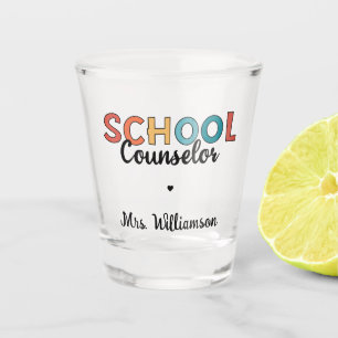 Custom School Counsellor Appreciation Gifts Shot Glass