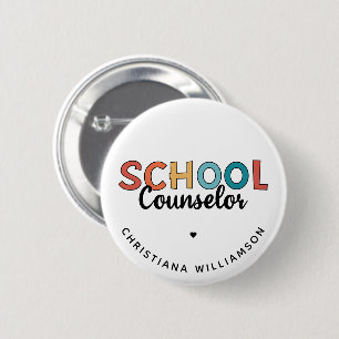 Custom School Counselor Appreciation Gifts 6 Cm Round Badge