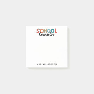 Custom School Counselor Appreciation Gifts Post-it Notes