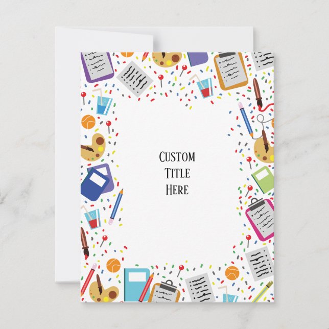 custom School Invitation (Front)