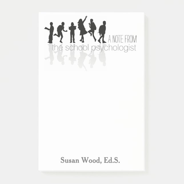 Custom School Psychologist Big Post-it® Note (Front)