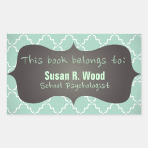 Custom School Psychologist Book Sticker