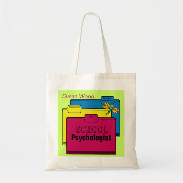 Custom School Psychologist Tote Bag (Front)