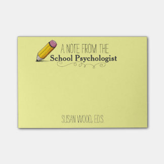 Custom School Psychologist's Post-it® Note