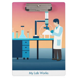Custom Science Lab Student  Clipboard